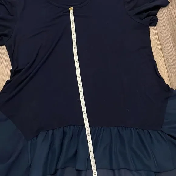 KIM & CAMI Navy Blue Top - Picture 9 of 10